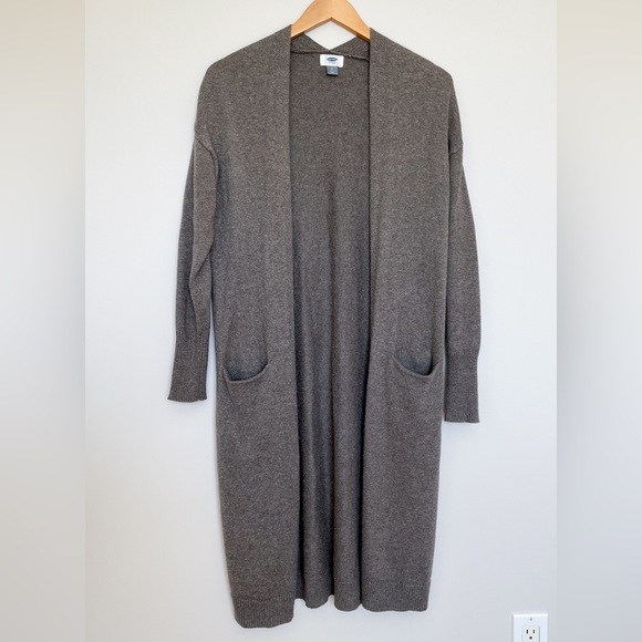 Long Grey Open Cardigan - Picture 1 of 3